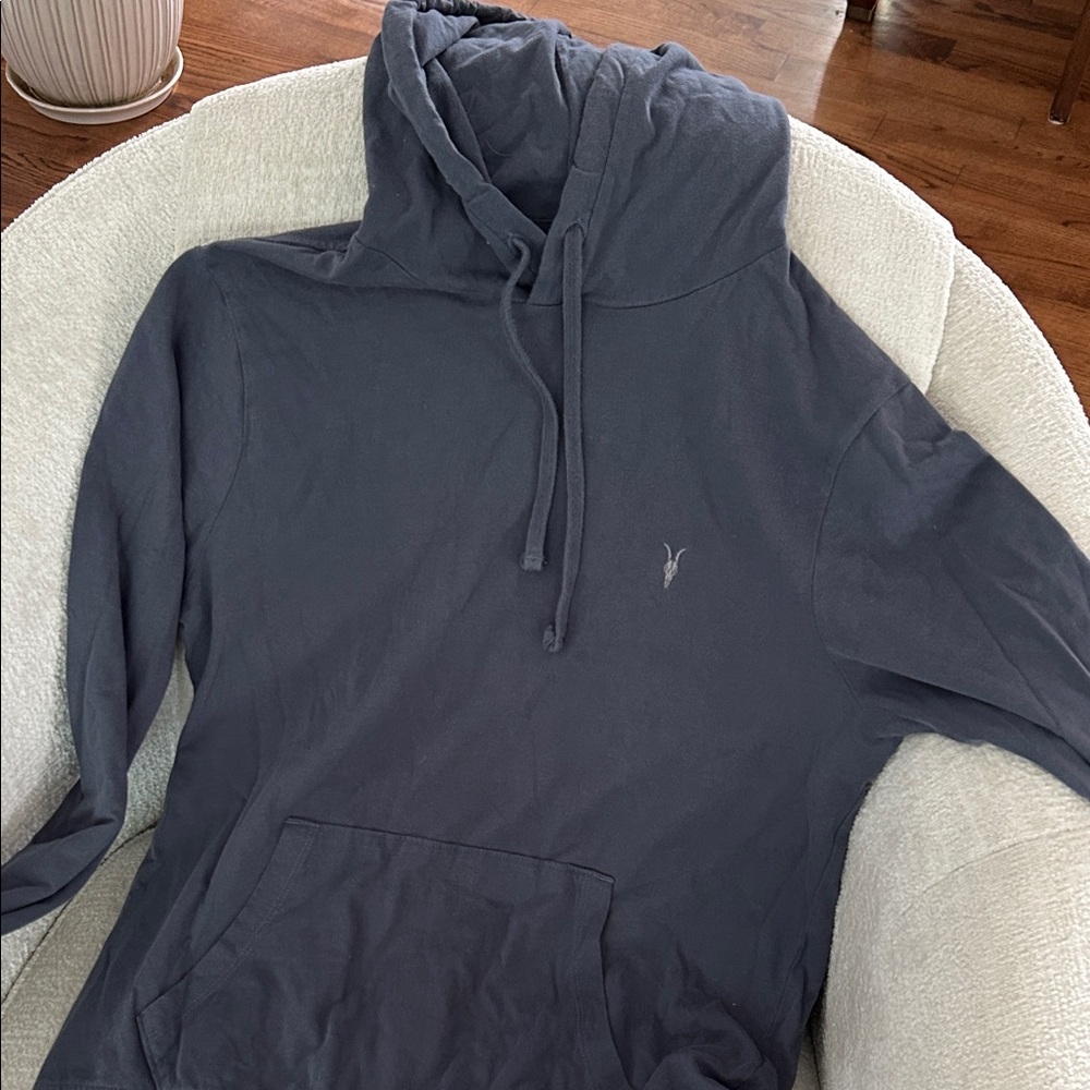 All Saints Slate Gray Hoodie